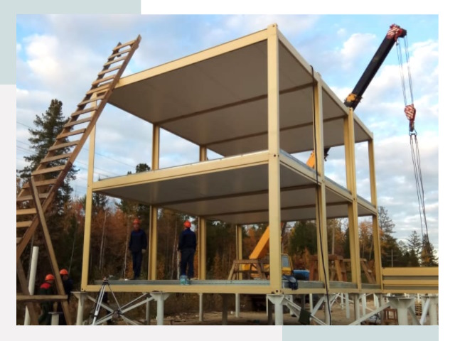 Строительство модульных здания Щелково