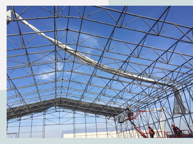 Шатровые ангары от 624 руб. в Щелково и Московской области