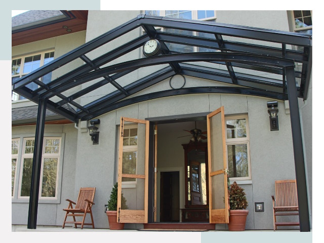 Козырьки металлические в Щелково