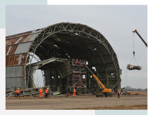 Демонтаж ангаров в Щелково