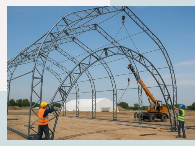 Монтаж ангаров в Щелково от 624 руб. - Надежно и быстро